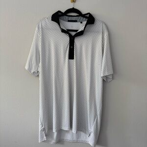 Greyson Black and White Checkered Polo Shirt